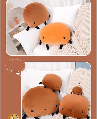 Miniatura 5 de Juguete de peluche de patata de 13.7 pulgadas, almohada de peluche kawaii con forma de comida, almohada de peluche de dibujos animados para