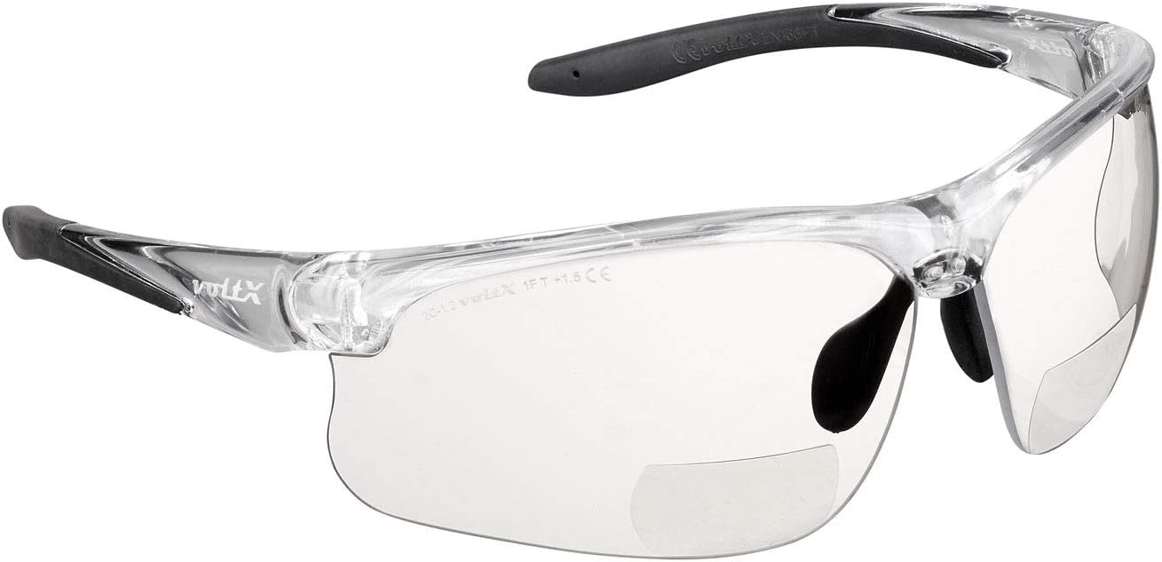 voltX 'CONSTRUCTOR ULTIMATE' Bifocal Reading Safety Glasses (Clear