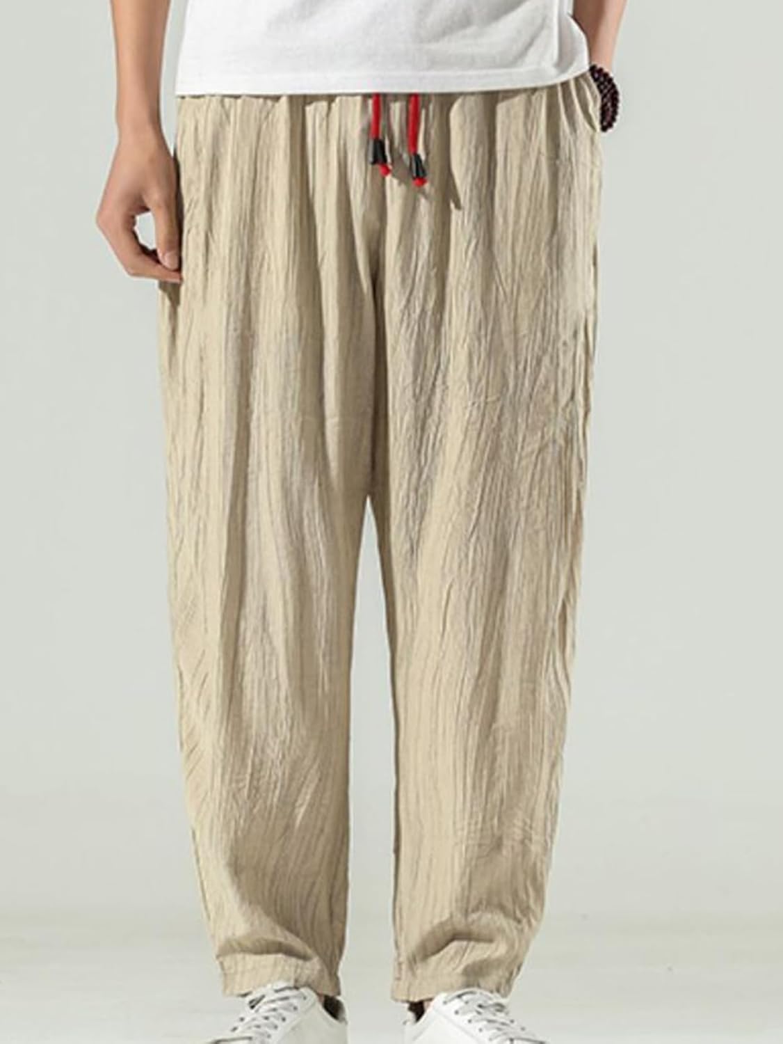 [Donahutt03] ブラック スウェットパンツ メンズ ワイドパンツ イージーパンツ ボトムズ ワイド ウエストゴム紐 ロング