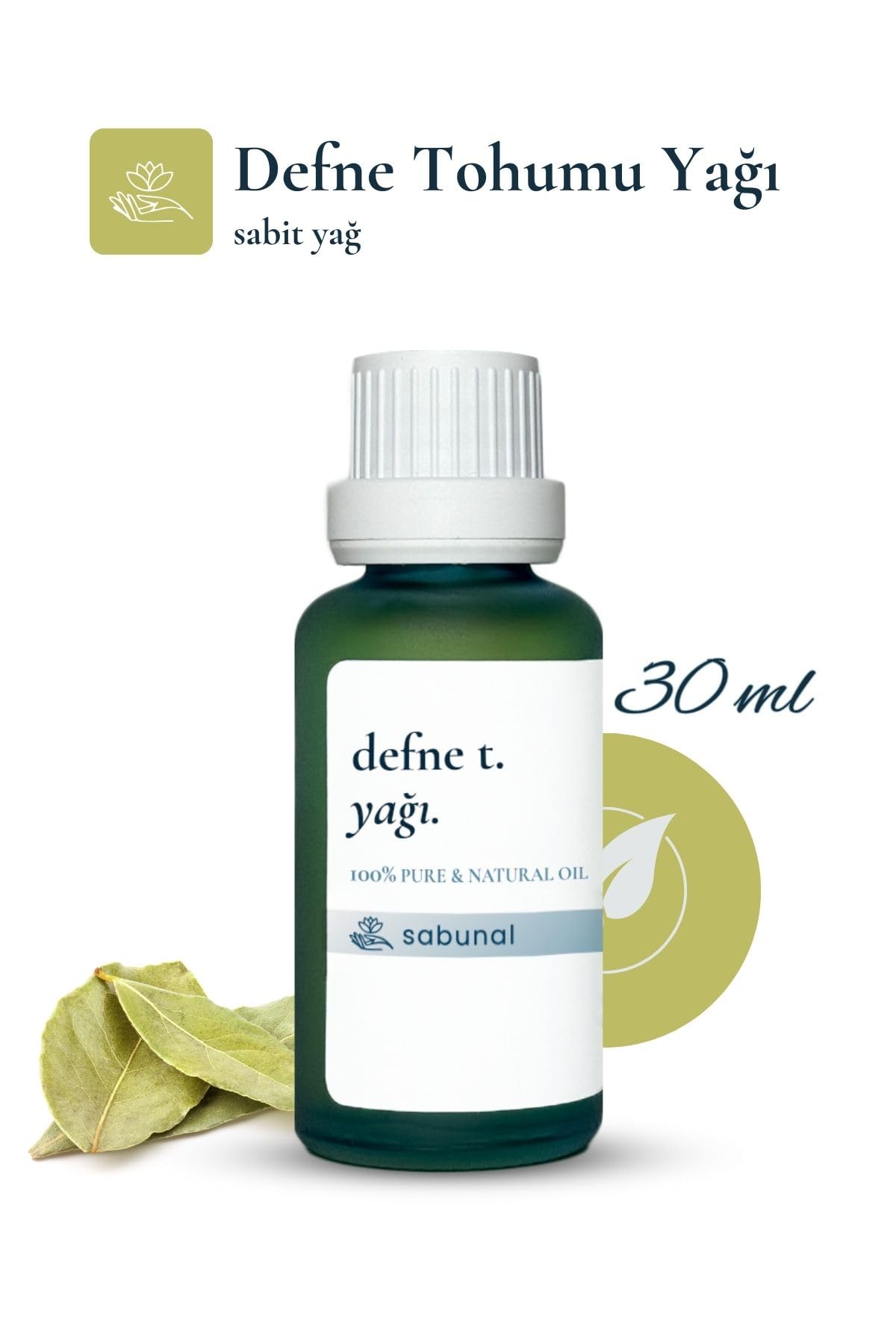 Defne Tohumu Yağı 30 ml - Doğal Saç ve Cilt Bakım Yağı