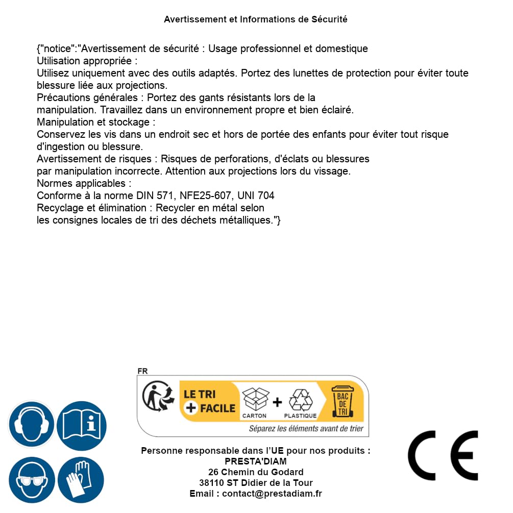 50 Vis à Bois Tête Hexagonale Tirefond 10 x 110 mm - DIN 571 - NFE25-607 - UNI 704 - Inox A2 - D-Work
