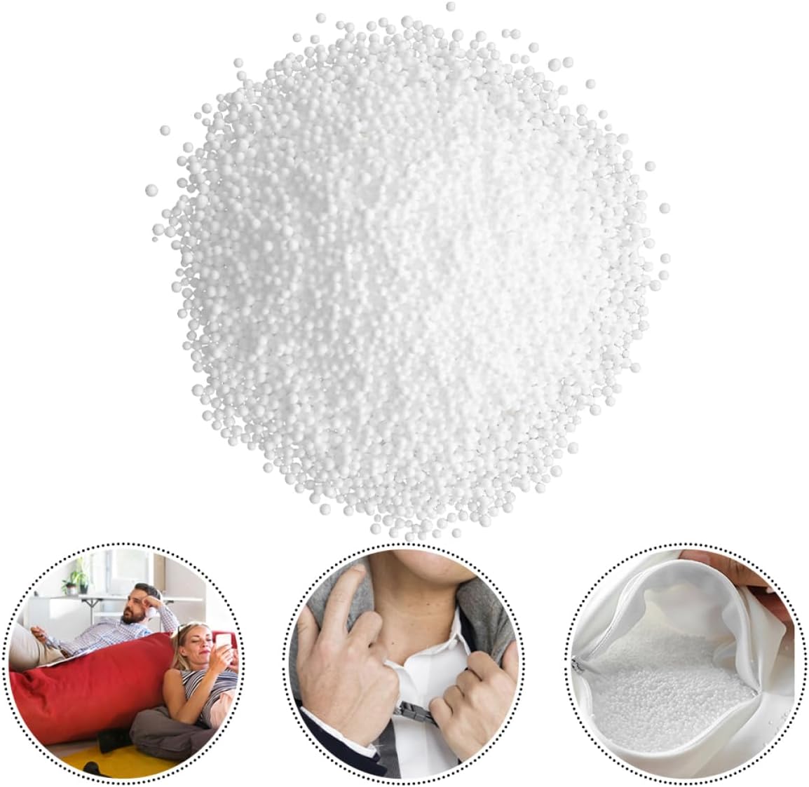 1 Pack Bean Bag Refill Beads Filling for Cushions Beds Crafts Safe Gentle Material for Indoor Scenes Creative Projects