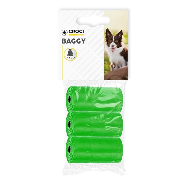 Croci C9020104 Bolsas Recoge Excrementos para Perros, 3 x 20 cm