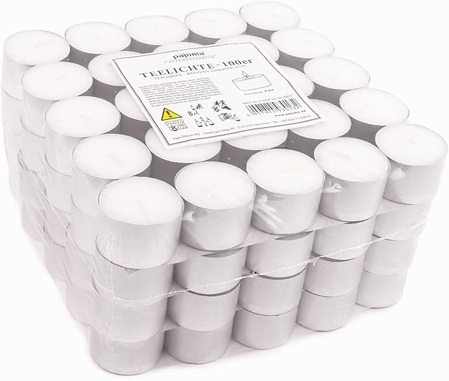 Pajoma Podgrzewacze, Biały, Ø 3,8 cm, 100 Sztuk