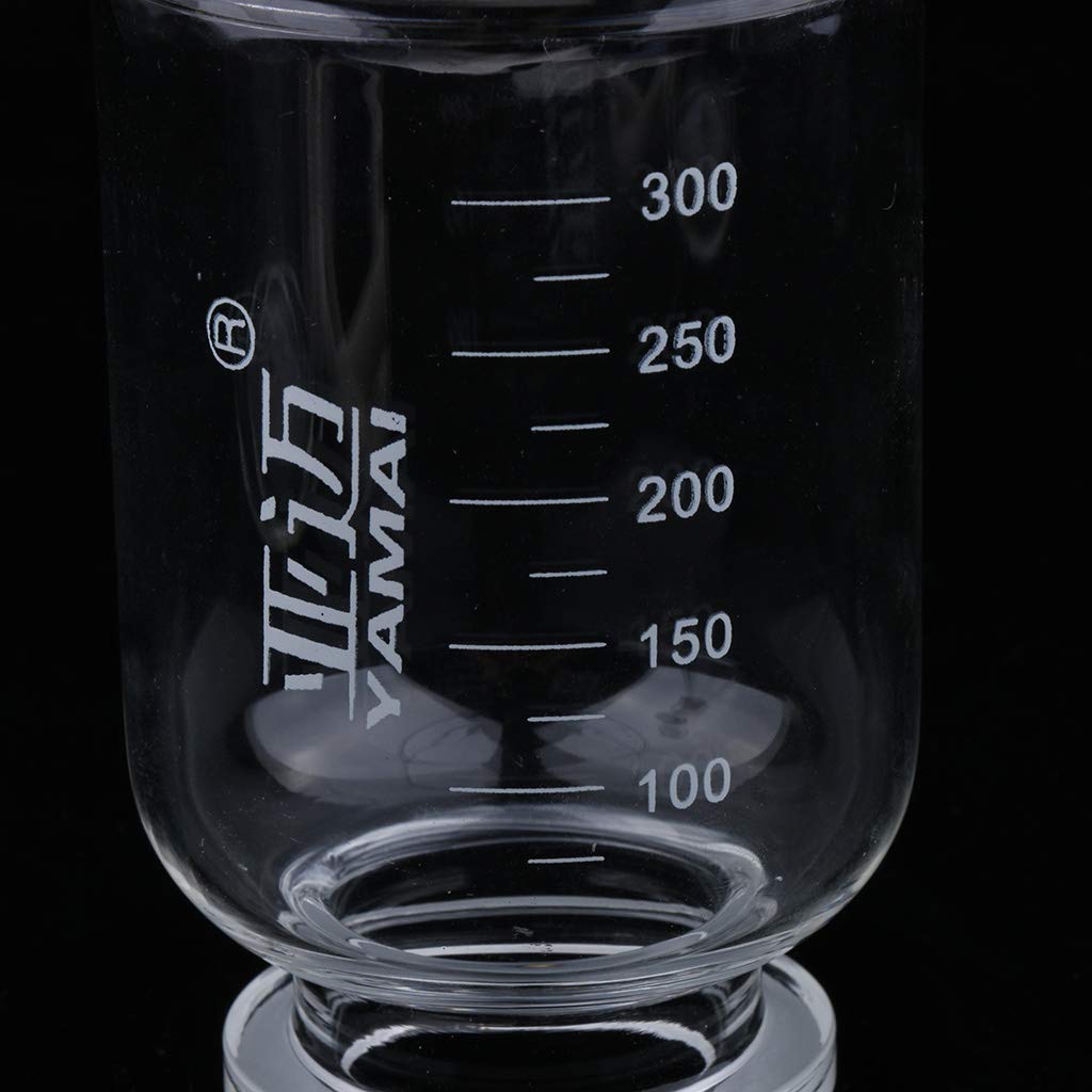 Aparato de filtración de 500 ml, unidad de filtración de laboratorio al vacío con embudo y abrazadera