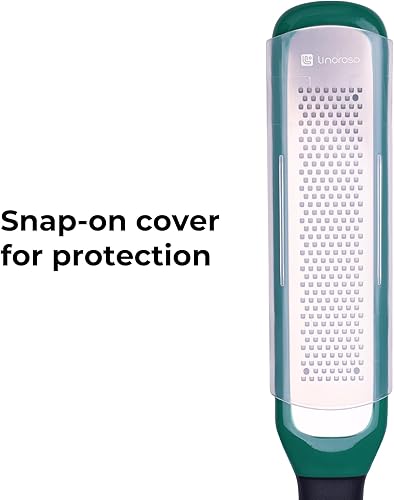 Miniatura 3 de linoroso Juego de 2 ralladores de limón y queso - Herramienta de cocina de mano para queso, ajo, jengibre, nuez moscada, chocolate, frutas, hoja de