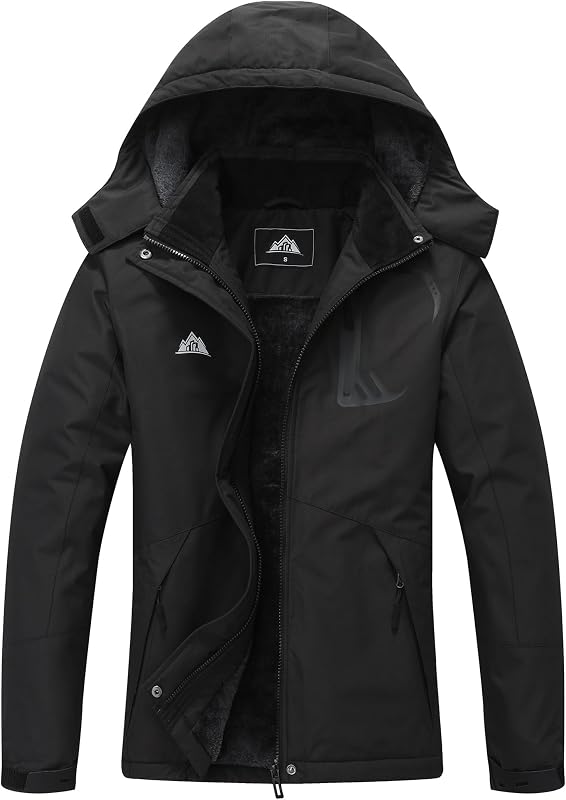 MOERDENG Women's Grey Winter Ski Jacket