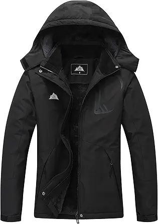 MOERDENG Women's Grey Winter Ski Jacket