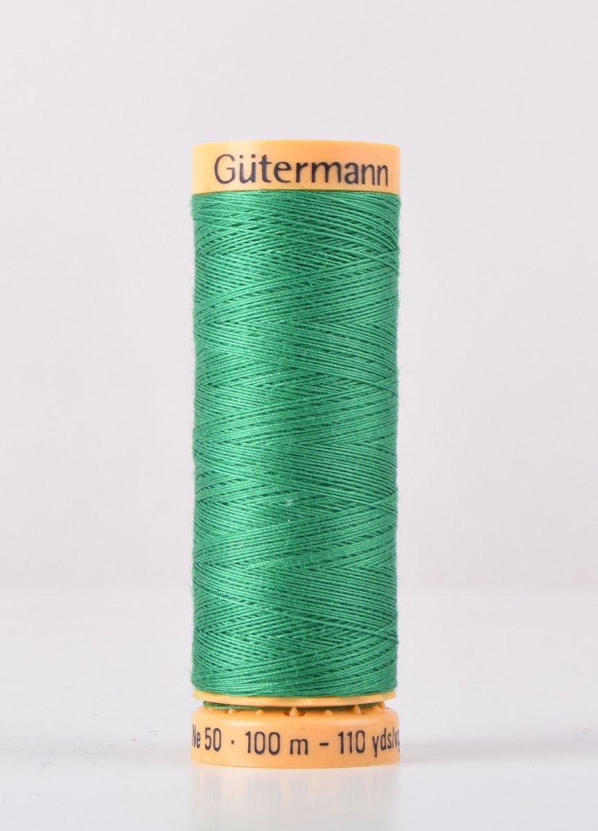 Gutermann Natural Cotton 100m Quilting Sewing Machine Sewing Thread Green - 8543