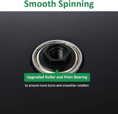 Miniatura 5 de WinSpin Rueda de premio de doble cara de 10 pulgadas con soporte de escritorio, borrado en seco, rueda giratoria de 10 ranuras para pub, fiesta,