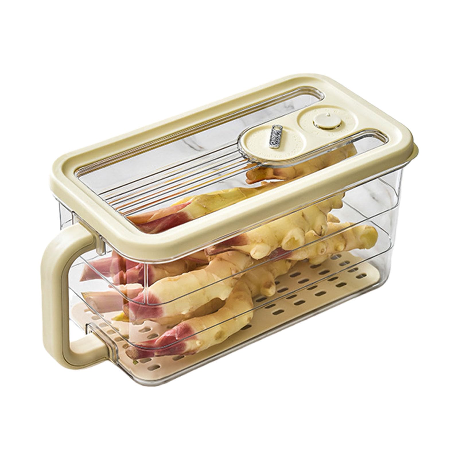 our fave Family Friendly Food Storage Container with Transparency Lid and Handle for Vegetables Bread Stackable Box Bread Container