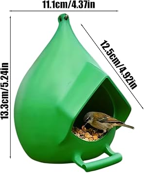 Bird Feeders for Outside Easy to Refill Rainproof Bowl
