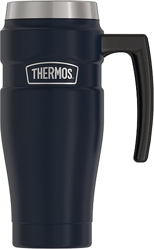 Miniatura 2 de THERMOS Stainless King - Taza de viaje aislada al vacío (16 onzas) y vaso (16 onzas), color azul medianoche