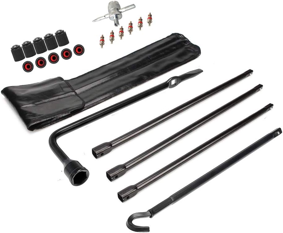 Dr.Roc Compatible with Spare Tire Tool Kit with Spare Tire Jack Handle and Wheel Lug Wrench 2003-2018 Dodge Ram 1500 and 2019 Ram 1500 Classic