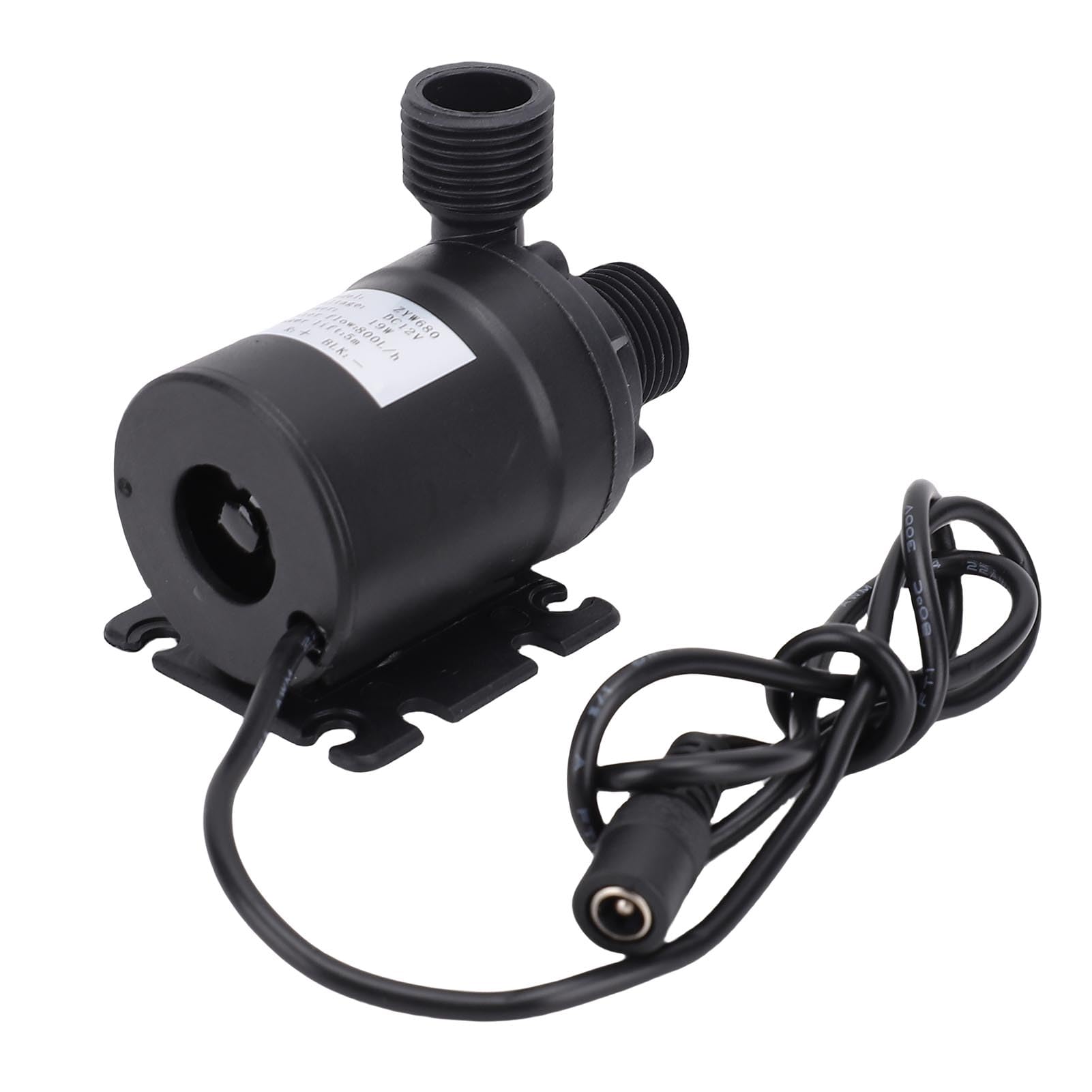 Generic Pompa Dell'acqua con Motore Senza Spazzole DC 12V, Alta Pressione, Silenziosa, 800 L/h, Sollevamento 5 M, per Piscina Solare e Laghetto