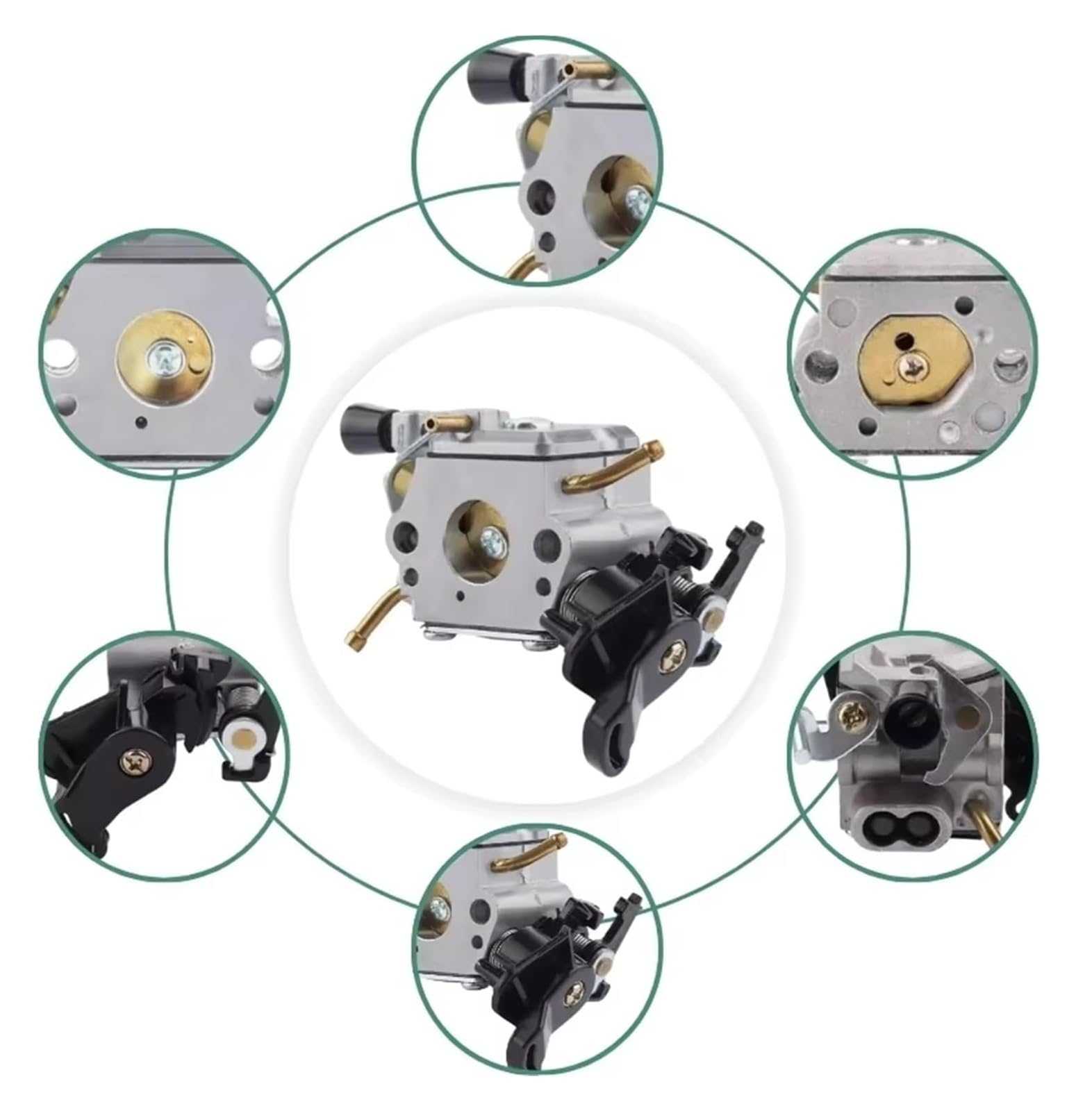 Carburador para Motor para 445 450 445E 450E para JONSERED CS2245S 506450401 Motosierra para ZAMA C1M-EL37B 506450401 Juego Filtros Aire Y Combustible (Kit C1M-EL37B)(C1M- EL37B)