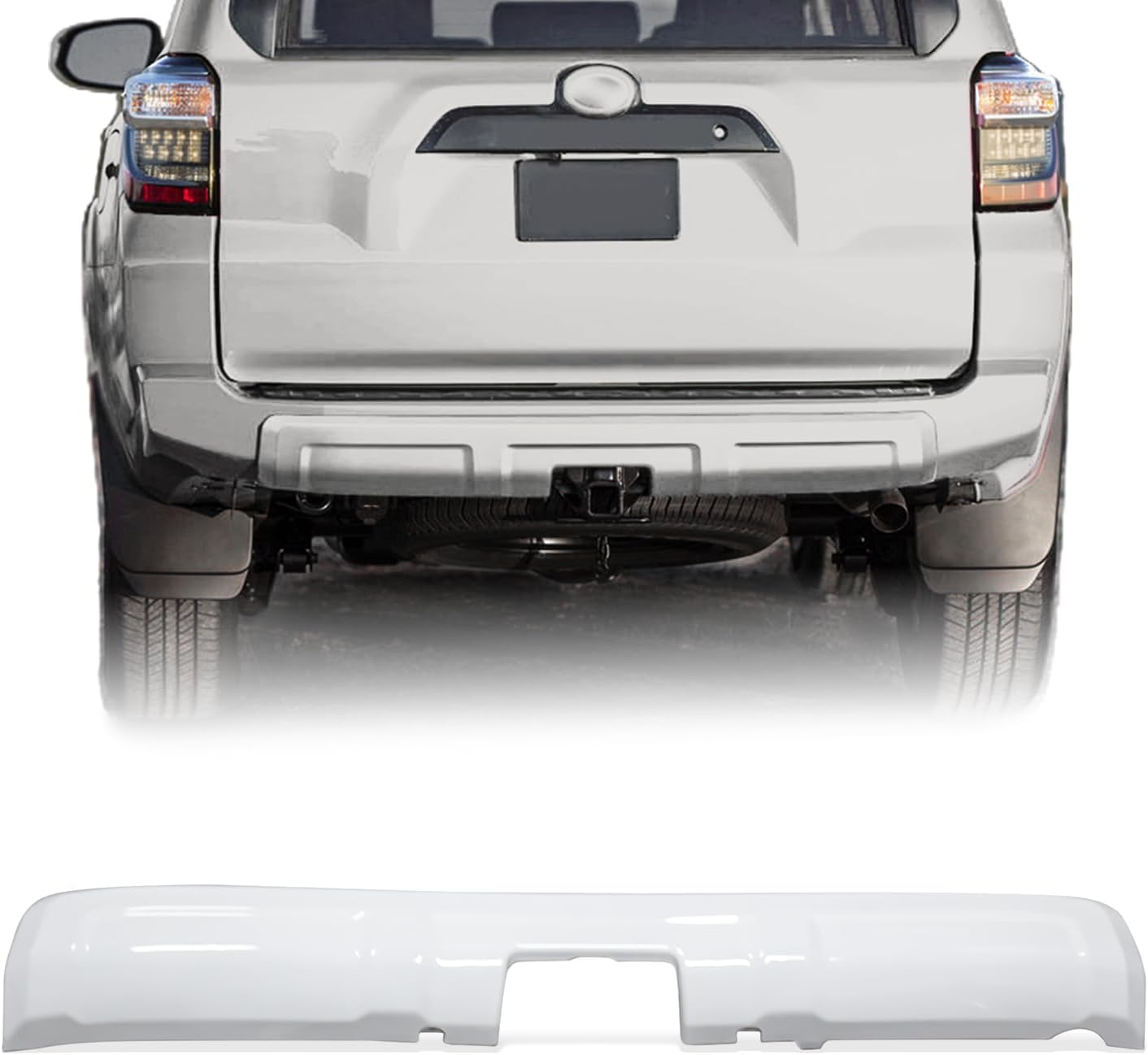 Front Bumper Lower Valance Panel Compatible with 4Runner 2014-2023,Replacement TO1095204 5390135240，Matte Black (Front bumper)