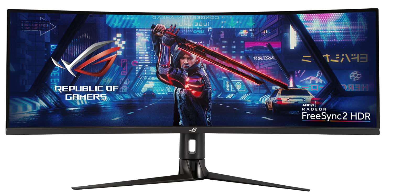 ASUS ROG STRIX Curved XG43VQ, 43" Ultra-Wide (3840x1200) Gaming monitor, VA, up to 120Hz, DCI-P3 90%, DP, HDMI, USB3.0, FreeSync 2 HDR, DisplayHDR400, Shadow Boost