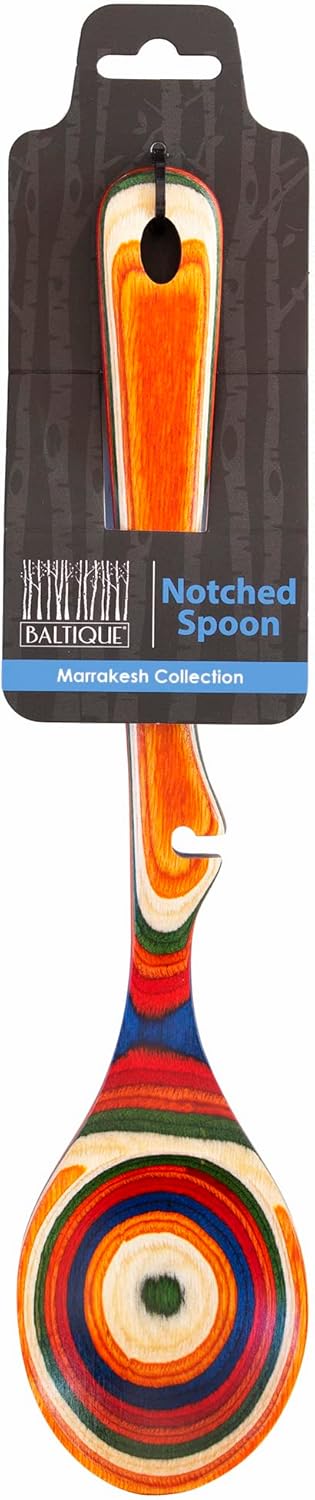 Totally Bamboo Baltique Marrakesh Collection 12-1/2" Wooden Cooking Spoon with Spoon Rest Notch, Safe for Use on Nonstick - Image 7