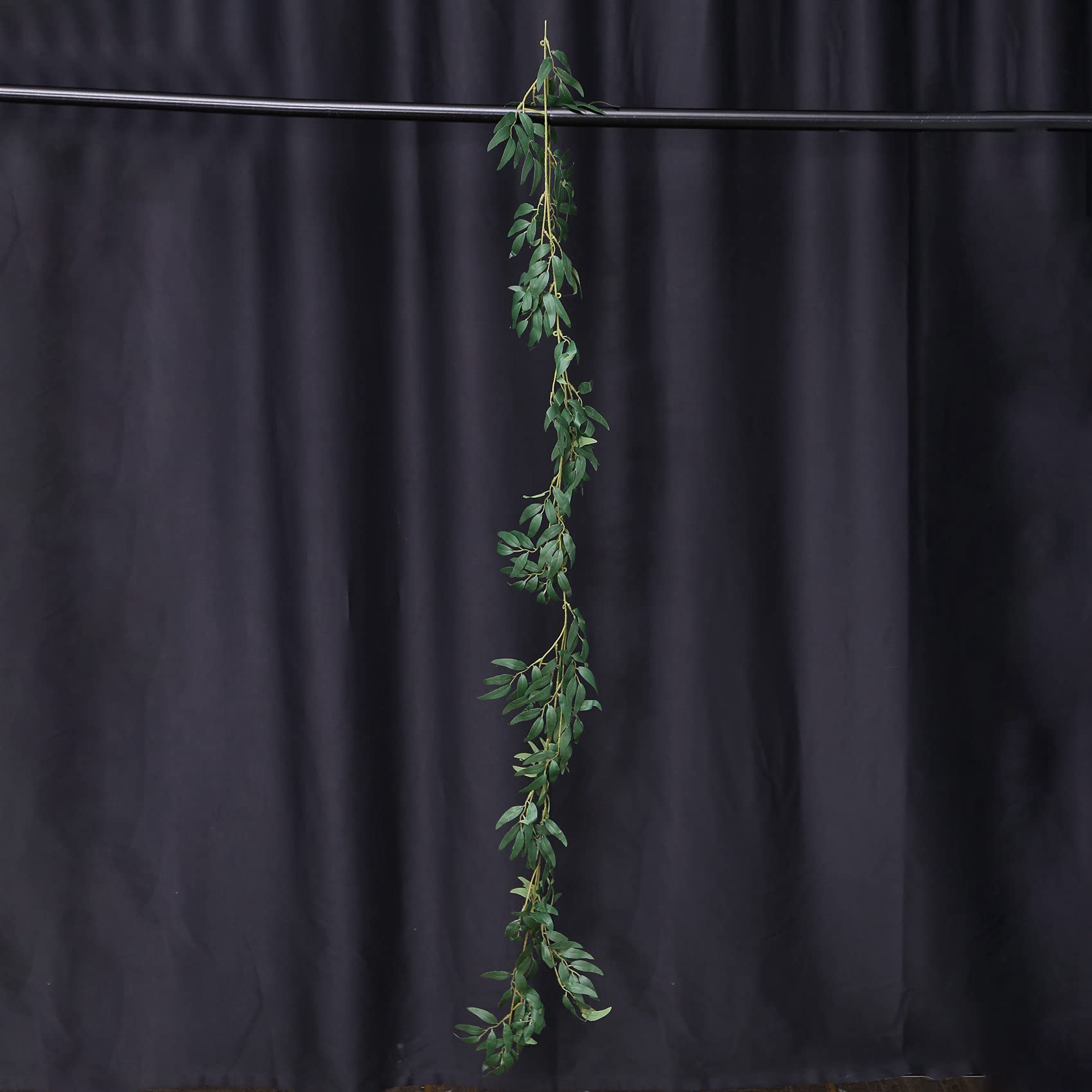 Sztuczne kwiaty eukaliptusa, 10 sztuk, 1,8 m, wierzba, zielone liście, na wesele, DIY, dekoracja, kwiaty, rośliny, liście, imitacja rattanu, zielone, 10 sztuk