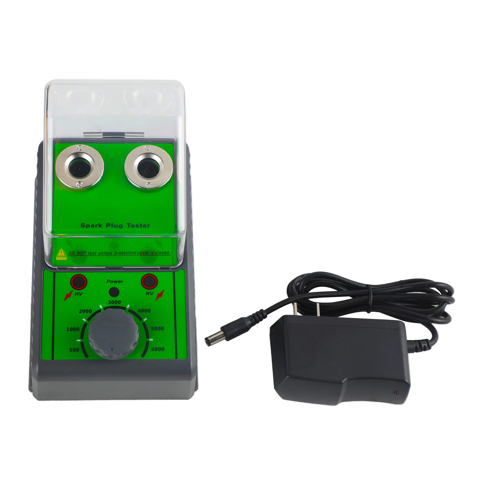 Tester per Candele per Auto Strumento per analizzatore di Candele con Presa a Doppio Foro Regolabile, Tester per scintille da 220 V per Veicolo a Benzina da 12 V per Candela da 12 mm