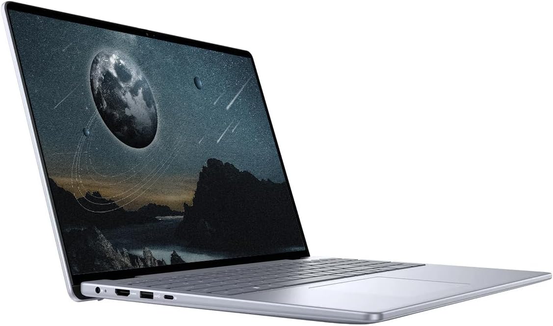 Dell Inspiron 16" Touchscreen Laptop, FHD+ Display, 10-core Intel Core 7 150U, 16GB DDR5 RAM, 1TB SSD, Windows 11 Pro, MS Office Lifetime, Backlit Keyboard, Fingerprint Reader, WiFi 6E, Ice Blue