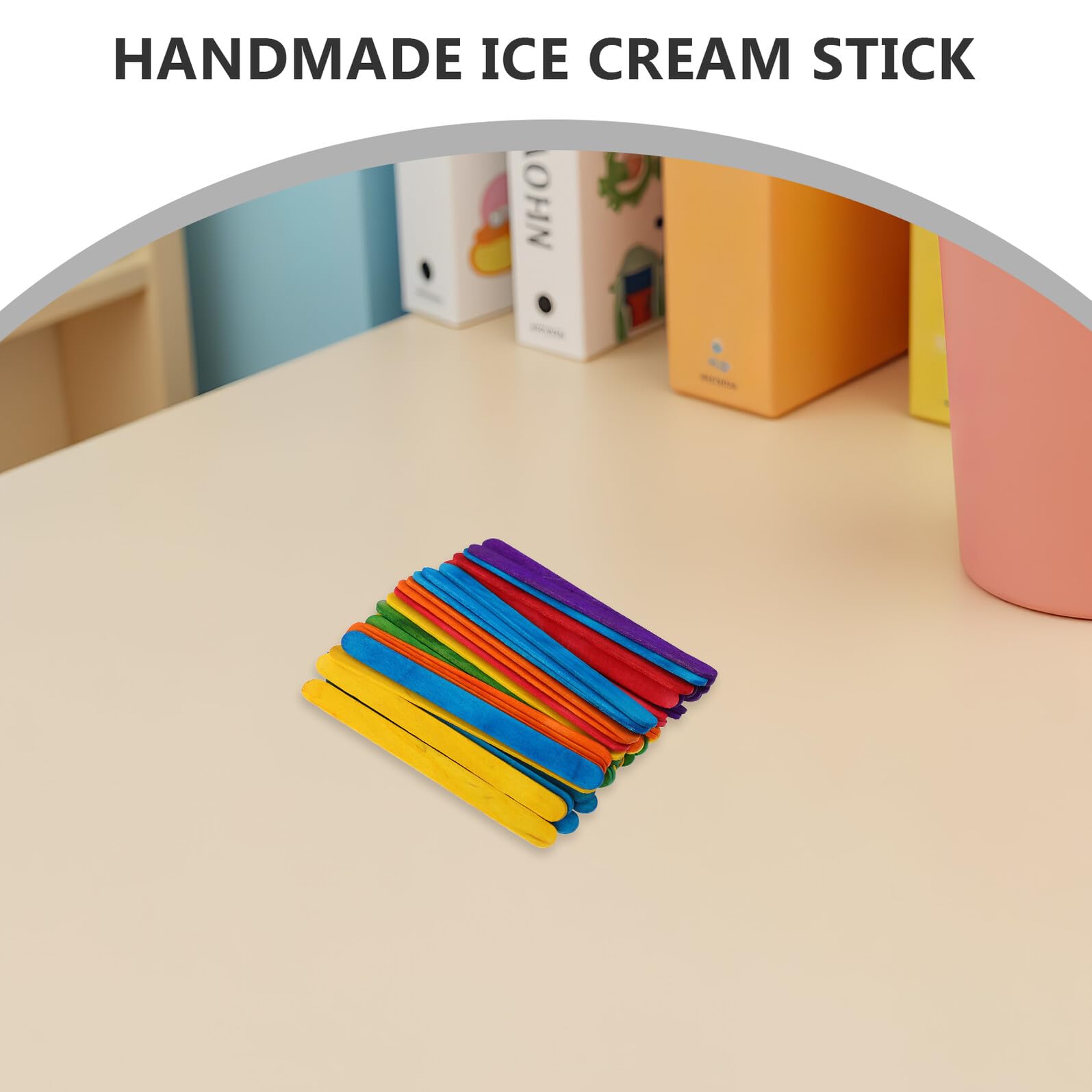 500 Palitos de Helado para Manualidades Palitos de Madera para Arte Infantil para Actividades Creativas Kit de Materiales para Niños en Clase Casa