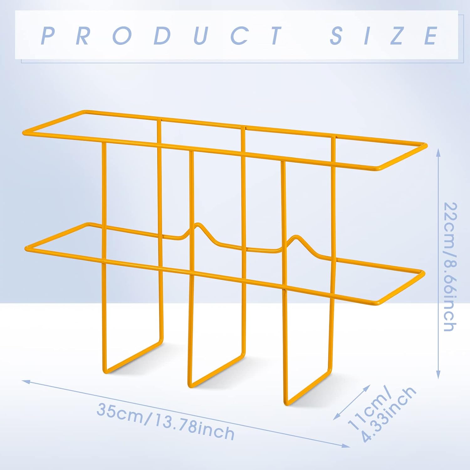 Nuenen 2 Packs MSDS Binder Holder Wall Mount MSDS Binder Rack Mounting Wire 3 Ring Storage for File Magazine Book Sheet Organizer Safety Display Office Home, 13.78 x 8.66 x 4.33 Inch