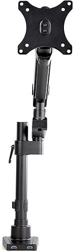 Miniatura 2 de StarTech. com Brazo de monitor de montaje de escritorio con 2 puertos USB 3.0 - Montaje en poste Soporte de monitor de brazo único de movimiento