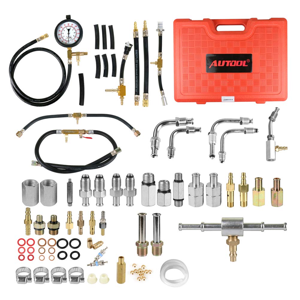 AUTOOL TU-443 Medidor de presión multifunción del sistema de combustible Medidor de presión de inyección de combustible Comprobadores de presión de combustible automotriz