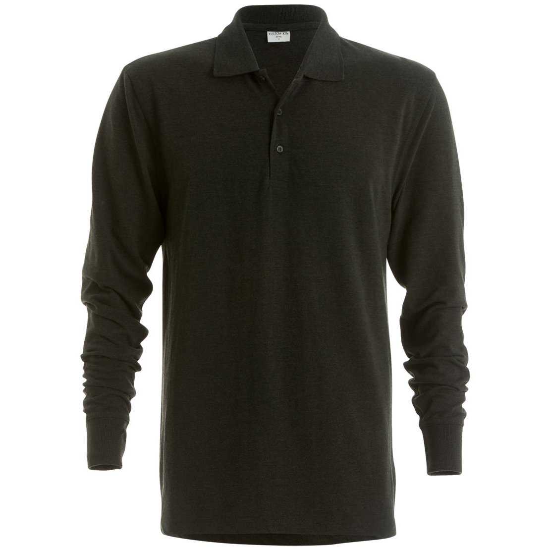 Kustom Kit Men's Graphite Pique Long Sleeve Polo Shirt (Xl) (Graphite)
