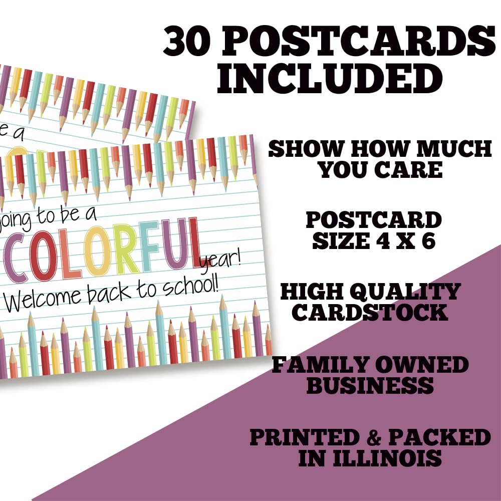 Preschool Welcome Back Chalkboard Postcards For Students Welcome To ...