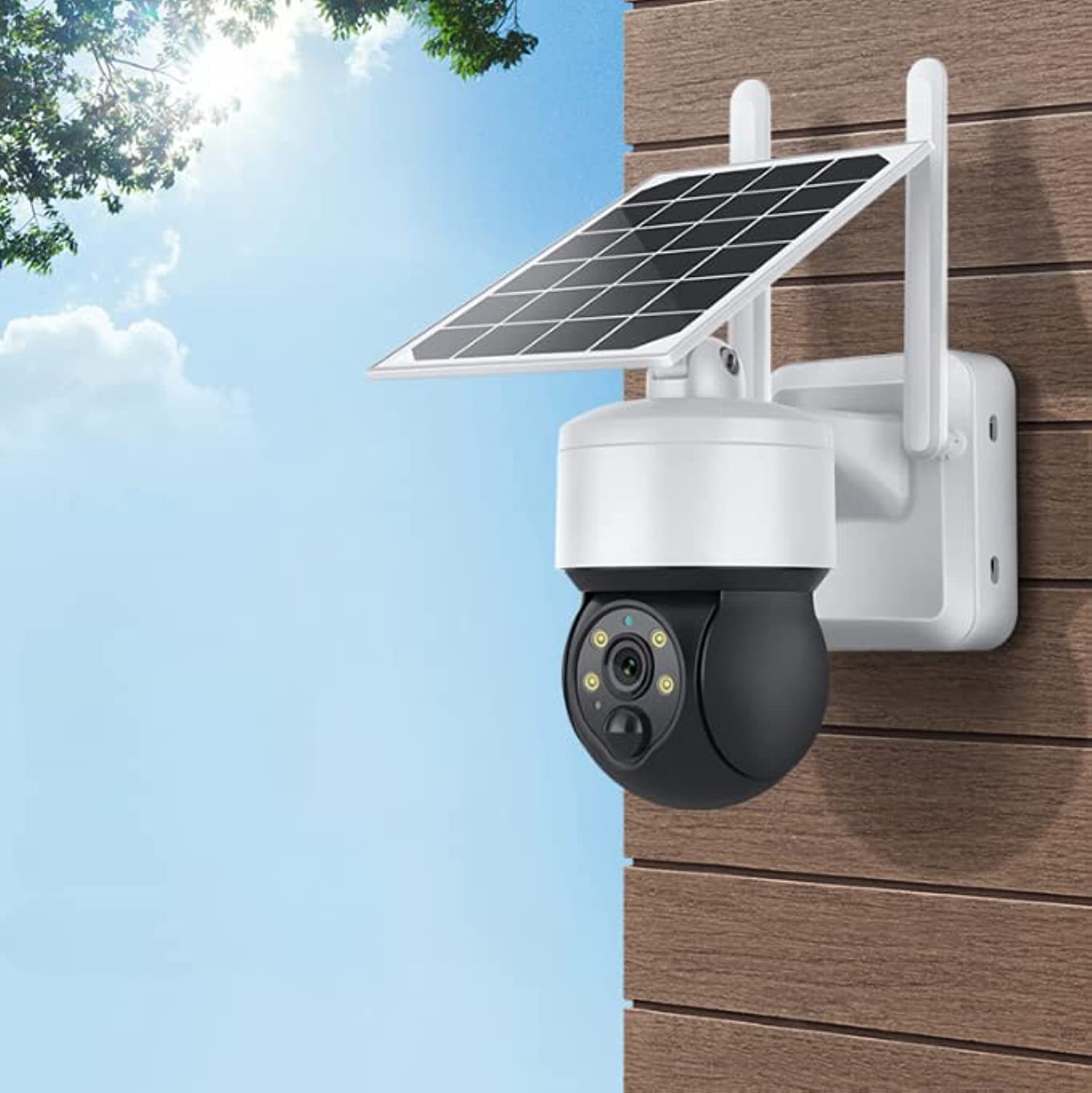 8MP 4G Sim Card Supported Solar Security Wireless Camera APP Control Human Detection Two way Audio Waterproof Day & Night Vision TF Card Cloud Storage