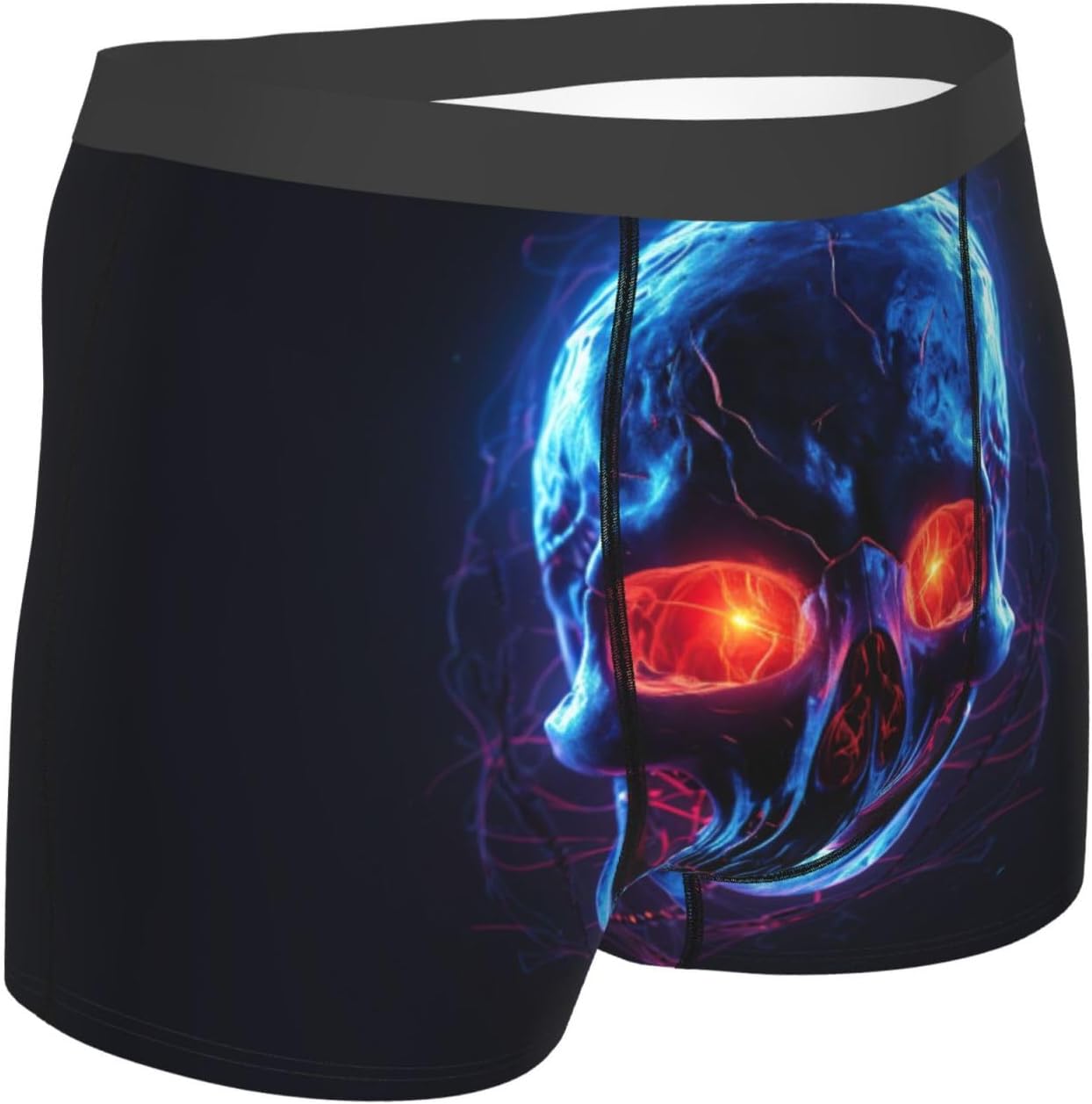 Halloween Skull Print Boxers For Menâ€“full Print Mens Underwear Boxer Briefs,Comfortable Boxers For Men