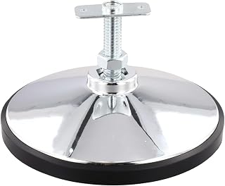 Niveladores de mesa de billar de metal plateado de 6 pulgadas, patas ajustables, futbolín, mesas de hockey de aire, protectores de suelo, 4 piezas (1 unidad)