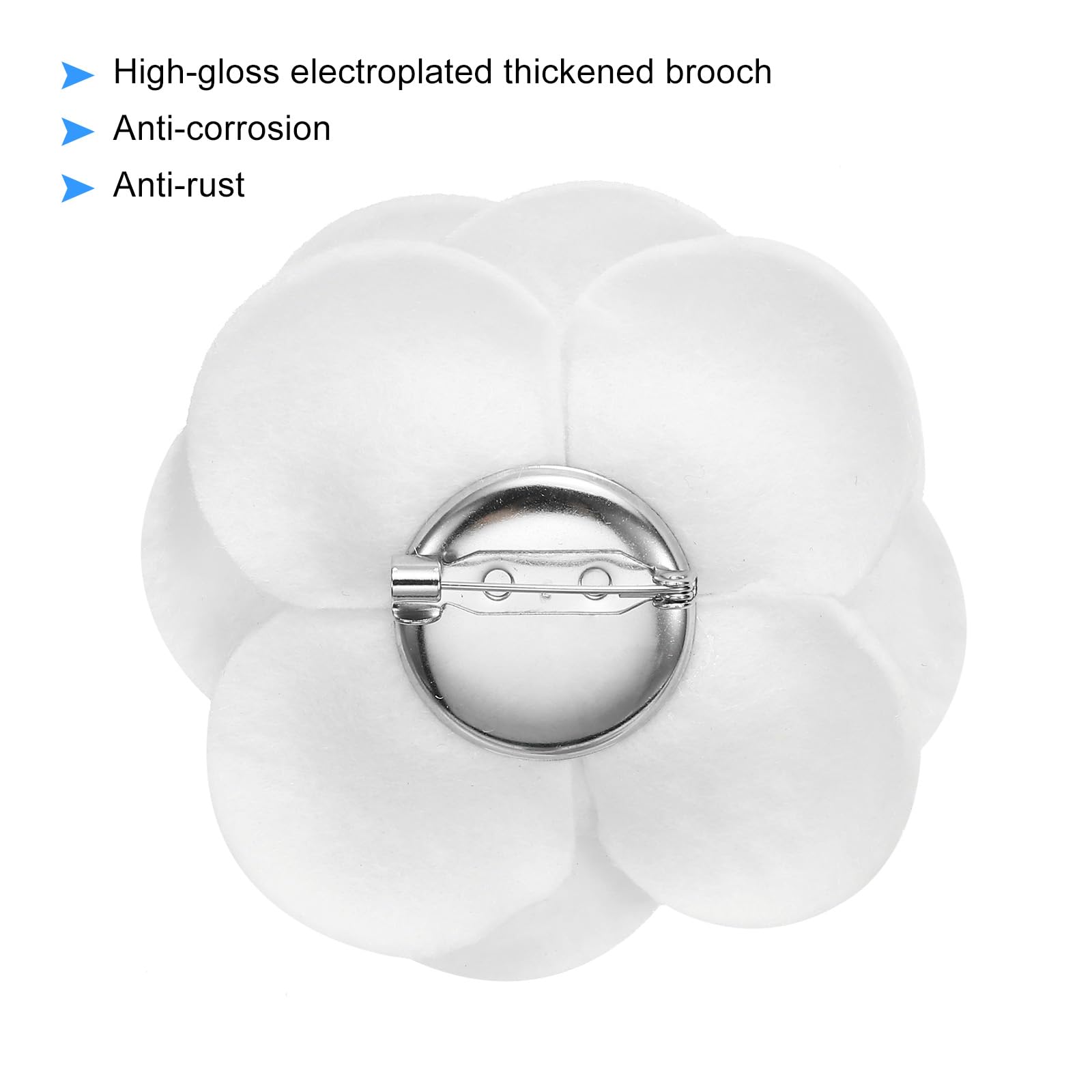 PATIKIL Spilla Fiore, Spilla in Tessuto Camelia a Fiori Artificiali Spille per Capello Elegante Donne Abiti Accessori Decorativi per Feste Gioielli Regalo