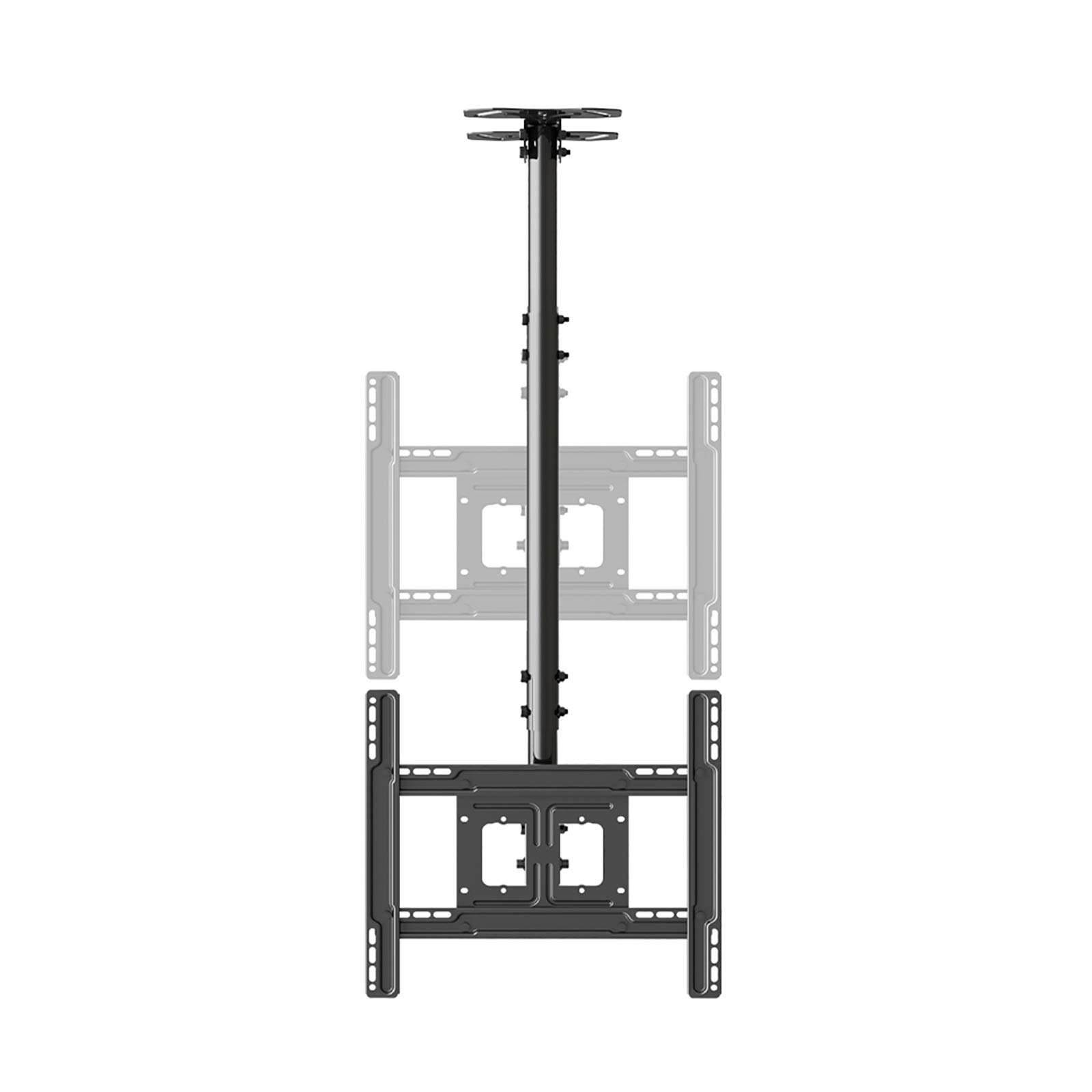 Soporte de techo para TV, soporte giratorio de inclinación ajustable para televisores de pantalla plana de 32 a 65 pulgadas, soporta hasta 140 libras, ideal para instalación en techo