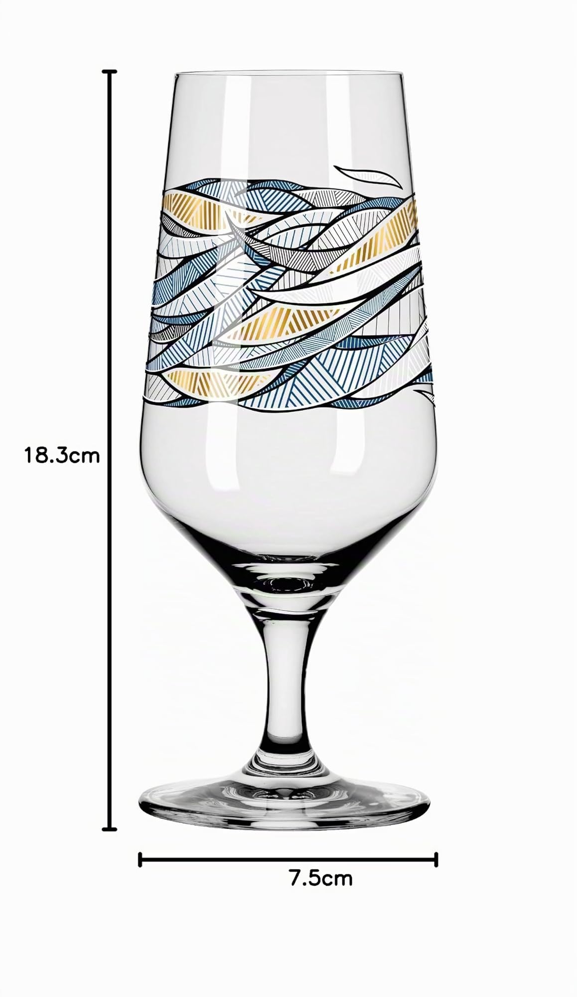 RITZENHOFF Verre à bière - 300 ml - Fabriqué en Allemagne | Réf. 3471002, Série Brauchzeit, 1 verre à bière 300 ml, en cristal, lave-vaisselle