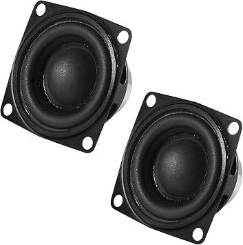 2pcs 2" 4ohm 10W DIY Mini Full Range Audio Speaker Stereo Woofer Loudspeaker for Arduino and DIY Speakers