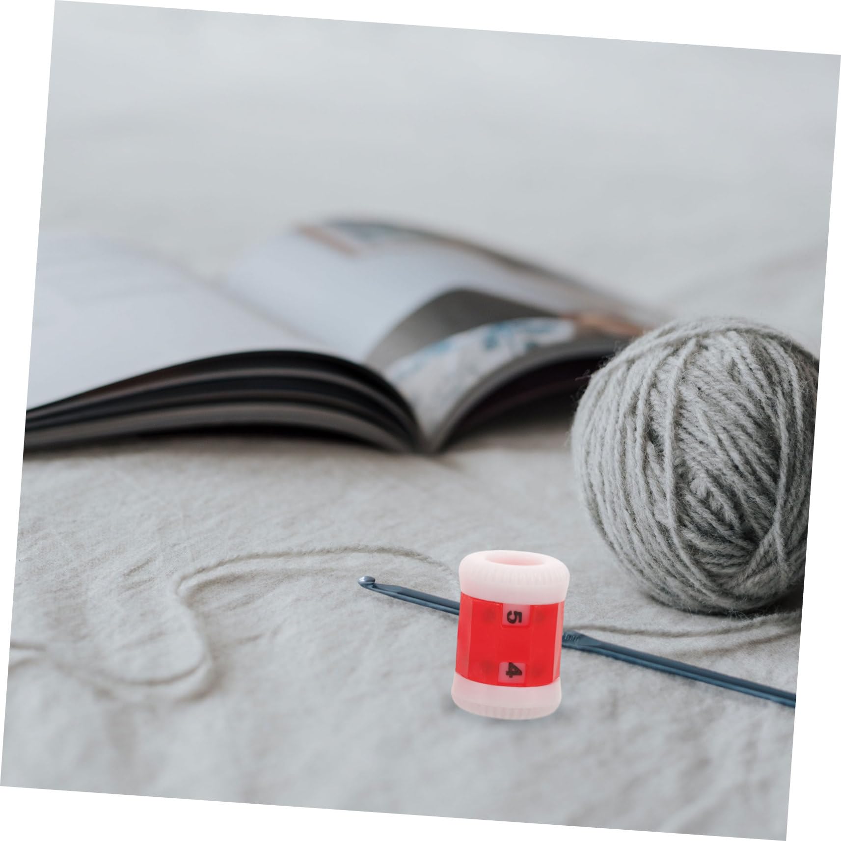 SEWACC 100 Stk Diy Häkeltheke Nadelstrickzähler Häkeltheke Für Flexible Stricktheke Flexibler Stichzähler Diy Stricktheke Maschenzähler Zum Stricken Plastik Rot
