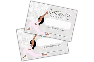 Yoga Award Certificate & Gift Card For Kids Yoga Classes