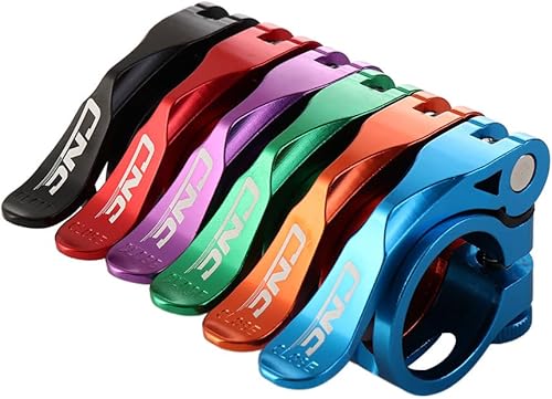 Miniatura 4 de Abrazadera de poste de asiento de bicicleta, abrazadera de tija de sillín de bicicleta de montaña ajustable de aleación de aluminio de liberación