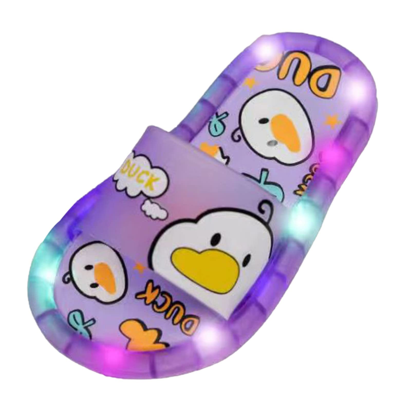FGUUTYM Chanclas de baño para niña niño, chanclas de baño, luz sobre LED, chanclas de baño, súper suaves, súper ligeras, antideslizantes, sandalias de bebé, zapatos para niños, zapatillas para