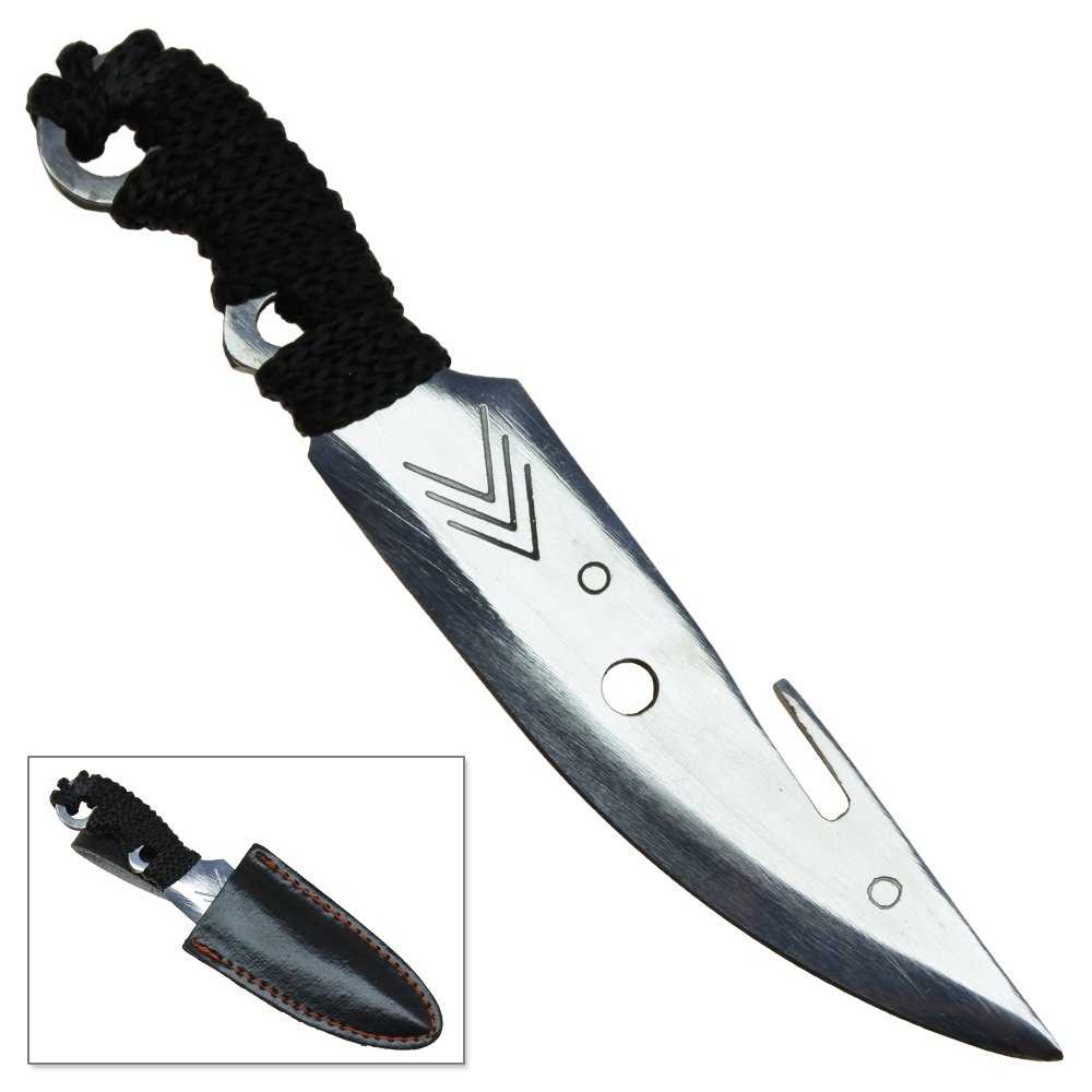 Swordsaxe Exotic Hunters Throwing Knife Full Tang Alloy Steel Hunting Dagger. for Hunting, Collection, Gift and LARP