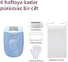 Philips Hair Removal Device, Portable Compact Design, LED Light Washable Head, Massage and Shaving Head, Peeling Glove Gift, Smoothness for Up to 4 Weeks, Light Blue Color, BRE247/05