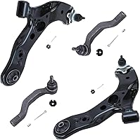 Vista 129 de Detroit Axle - 4 brazos de control de extremo delantero para Nissan Frontier Xterra 2000-2004 Brazos de control inferior y superior con rótulas