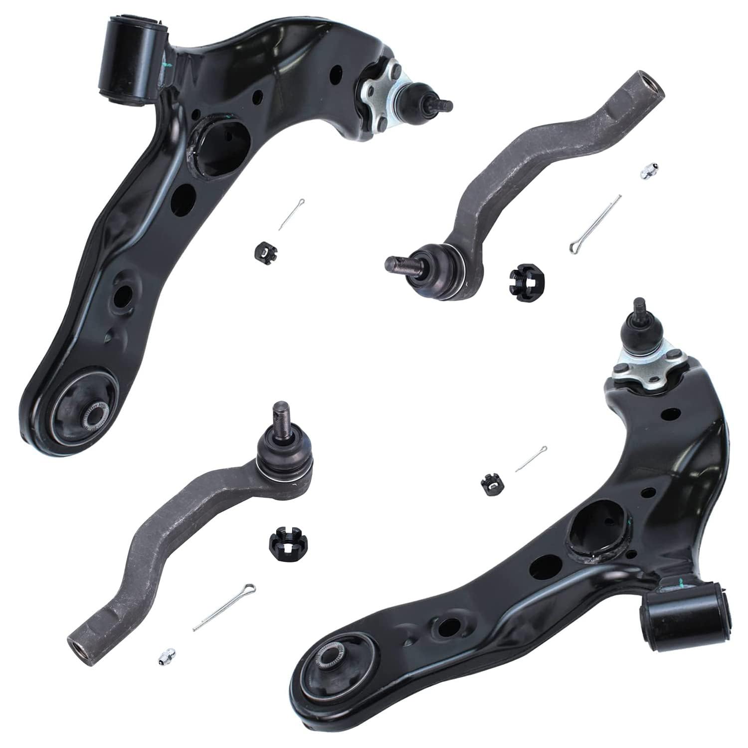 Detroit Axle - 4pc Front End Control Arms Kit for Toyota RAV4 Lexus NX200t