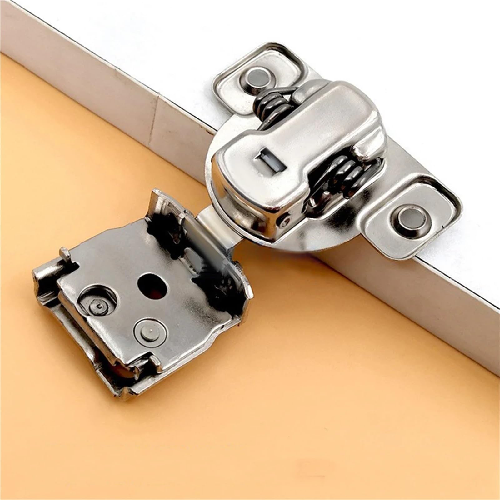 6 pz Chiusura Morbida Cerniera Dell'armadio Overlay Auto Lenta Cerniere Della Porta for Mobili Da Cucina Faccia Cornice A Scomparsa Serranda Per Ante Di Armadi, Guardaroba(1-1/2inch)