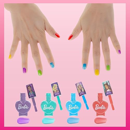 Miniatura 5 de Townley Girl Barbie Movie - Juego de 18 esmaltes de uñas a base de agua para niños, incluye esmalte de uñas, gemas de uñas, lima de uñas para