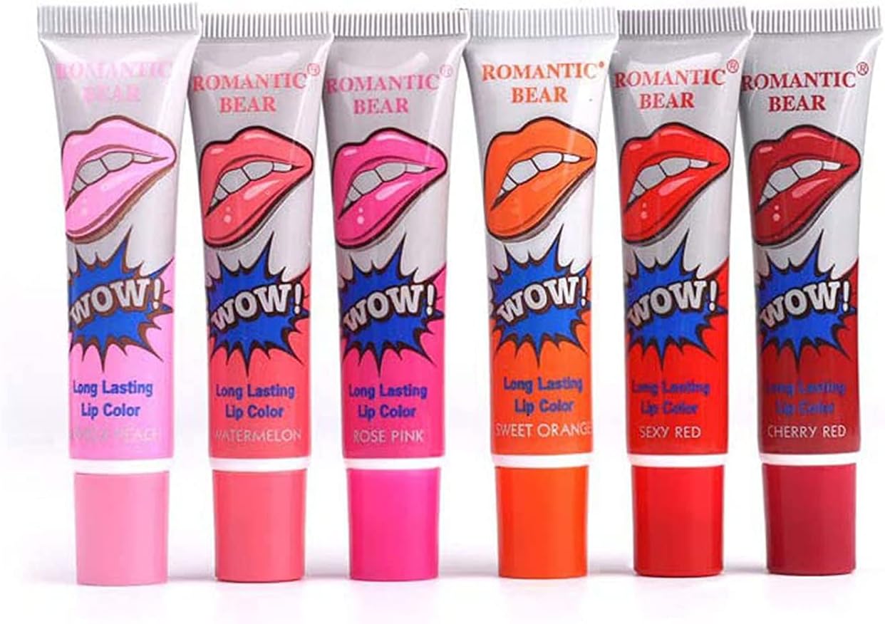 VeniCare Romantic 6 Colors Tattoo Magic Color Lip Stain Tint Long Lasting Lip Gloss